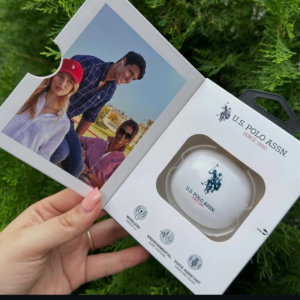 NewSealed U.S. Polo Assn. White True Wireless Earbuds Giftable - Picture 2 of 3
